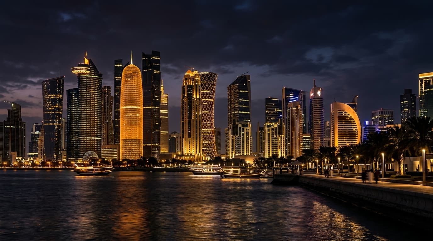 Adam Technical Services fire protection and MEP engineers on site in Doha, Qatar