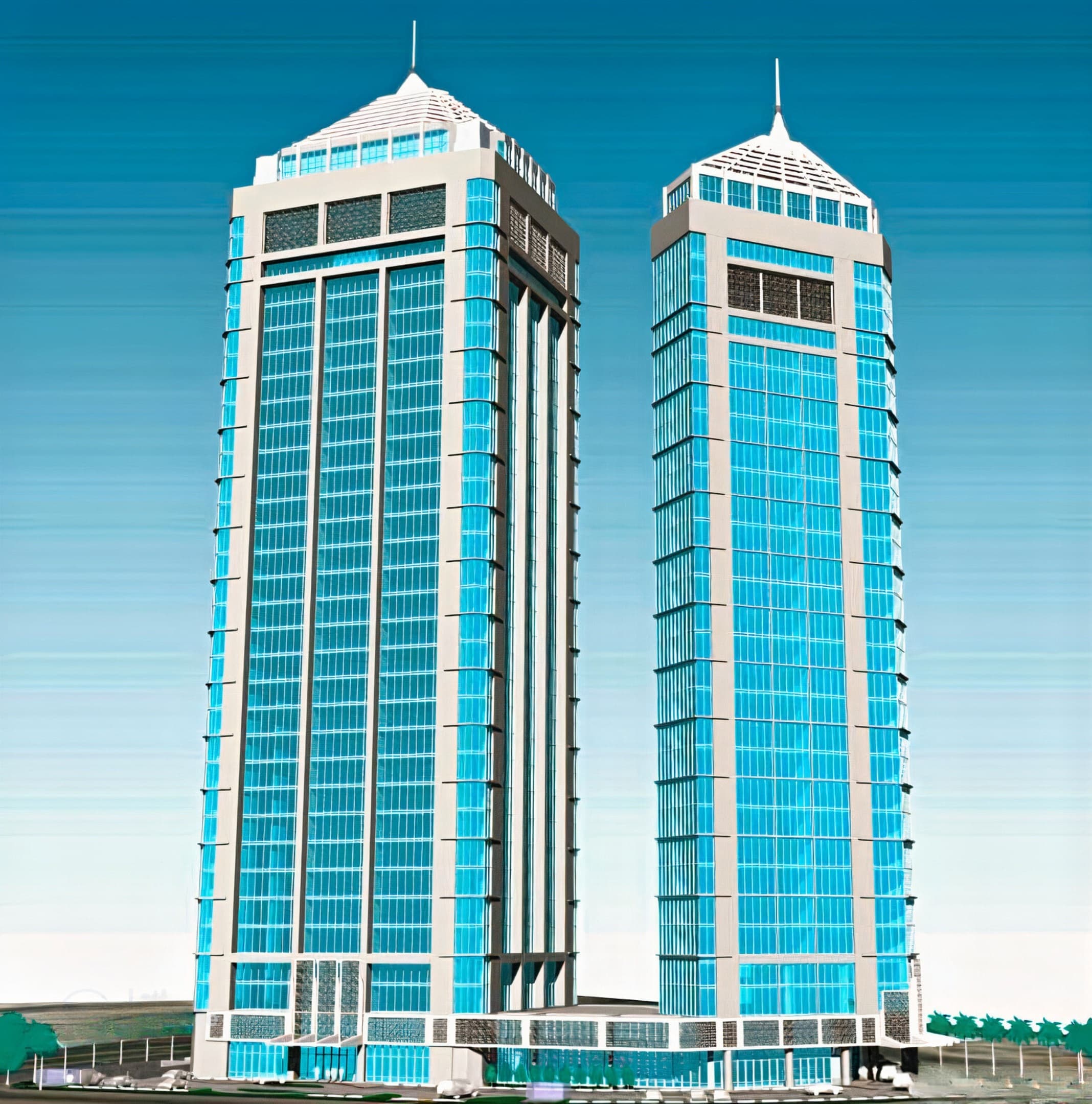 State Audit Bureau Tower in Doha, Qatar fire protection systems