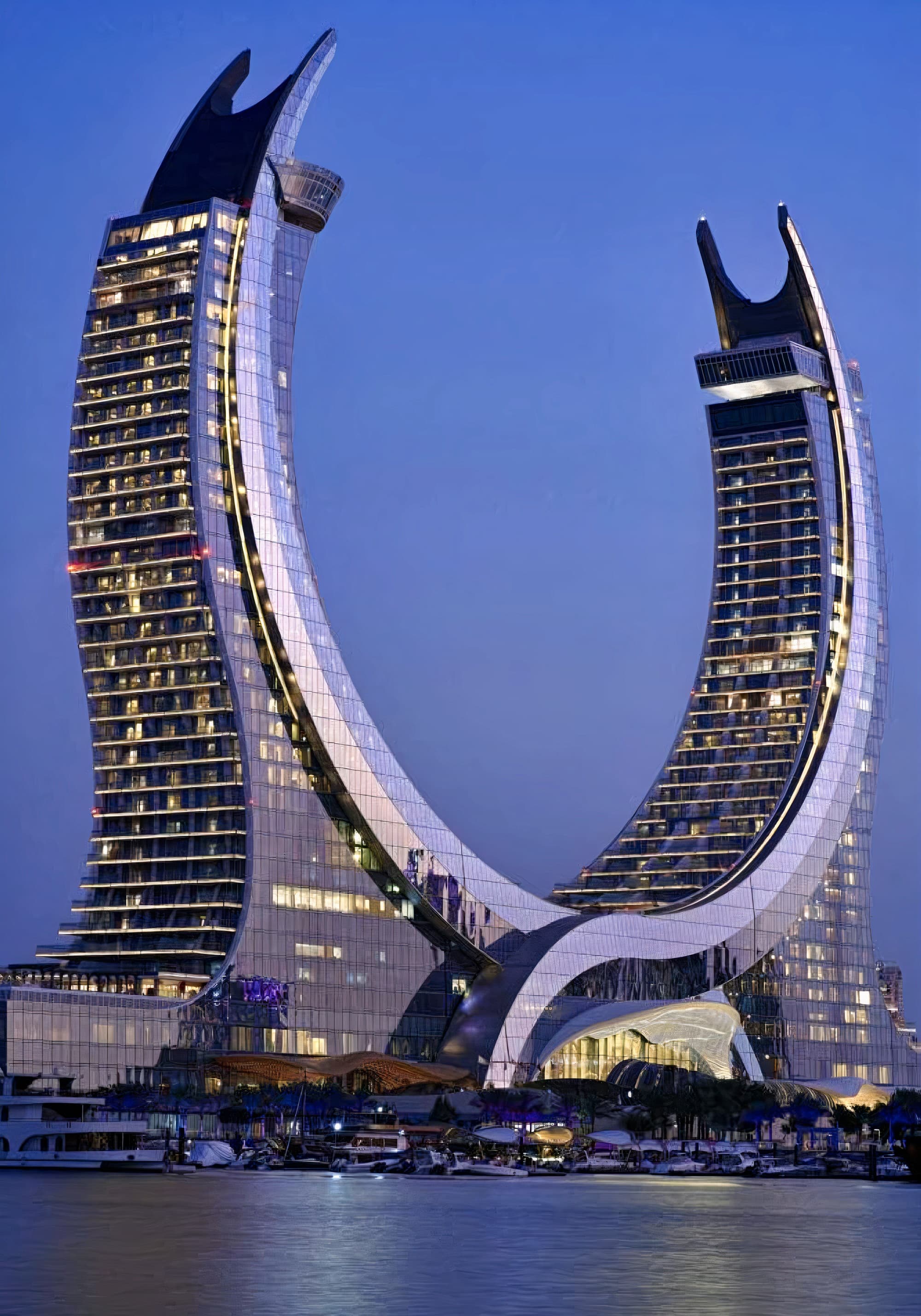 Katara Towers in Lusail Marina, Qatar MEP and fire protection